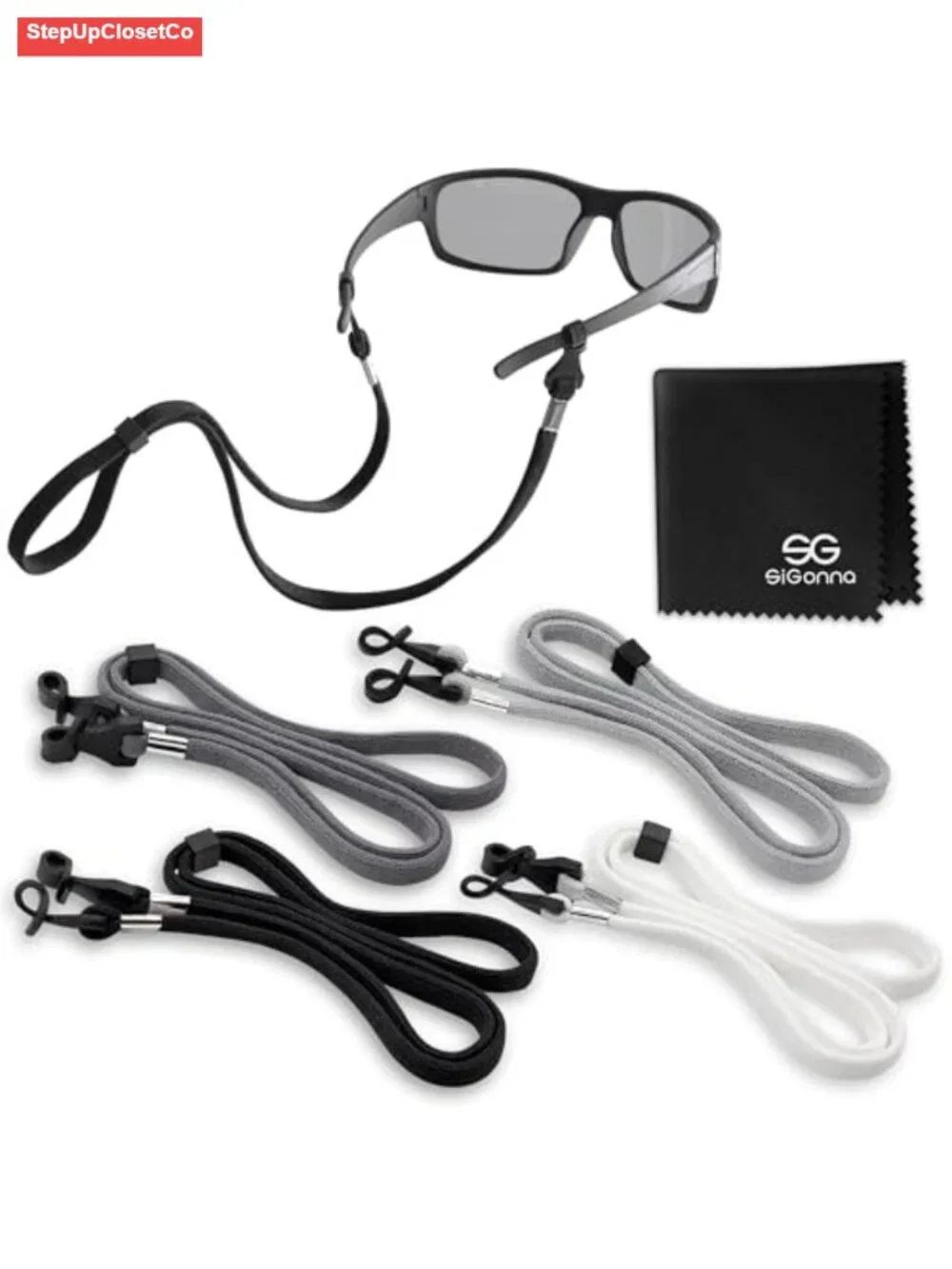 Eyeglass Holder Straps - 4 Pack Cord for Men and Women, Sunglass Lanyard Around
